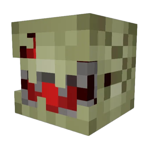 Stiempi Minecraft avatar head, 3D render