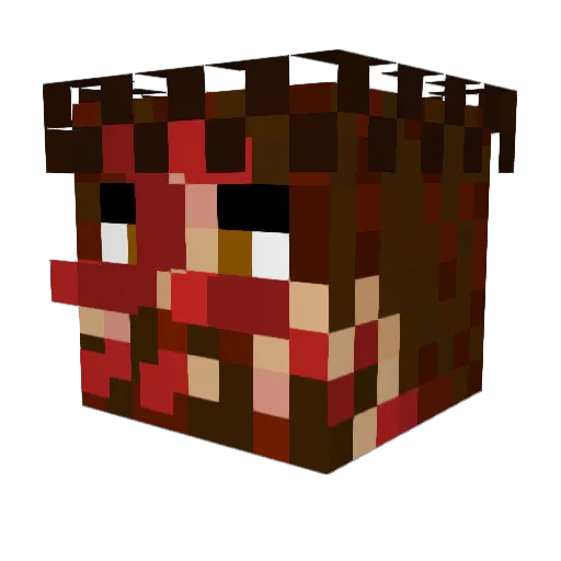 StienStein Minecraft avatar head, 3D render