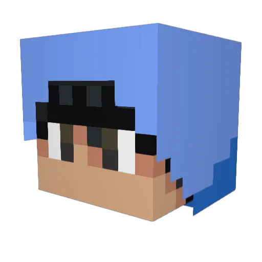 StierMC Minecraft avatar head, 3D render