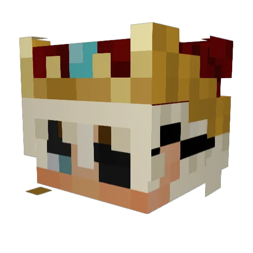 Stig017 Minecraft avatar head, 3D render