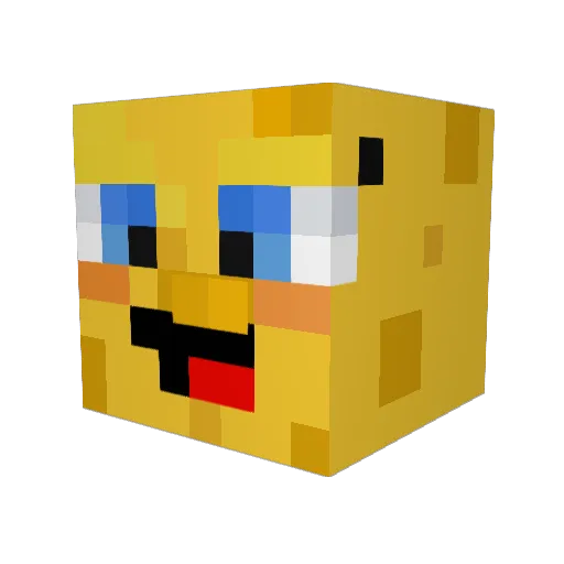 Stigeboy Minecraft avatar head, 3D render