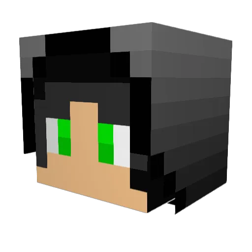 Stiggy7 Minecraft avatar head, 3D render