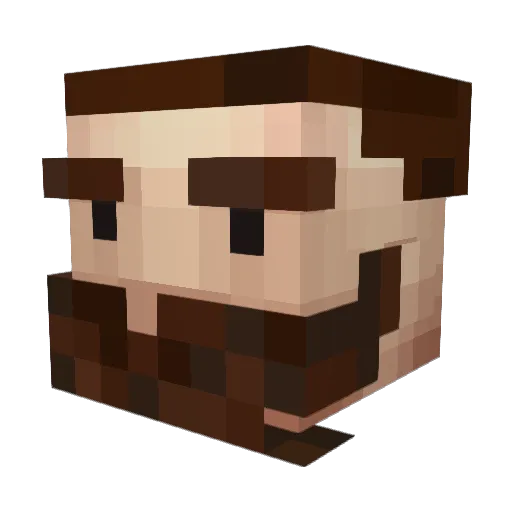 Stiggyyyy Minecraft avatar head, 3D render
