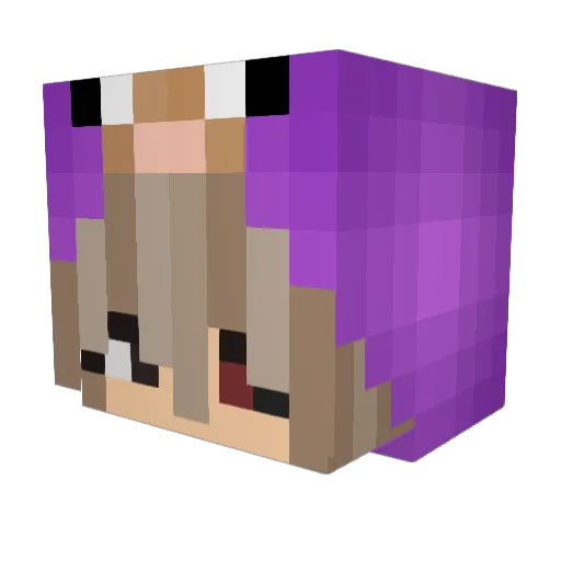 Stiick Minecraft avatar head, 3D render