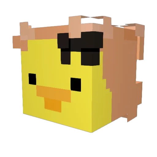 Stiiiina Minecraft avatar head, 3D render