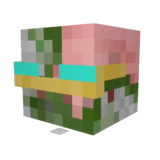 Stik361 Minecraft avatar head, 3D render