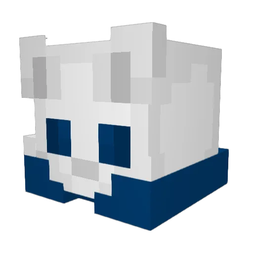 StikKat Minecraft avatar head, 3D render