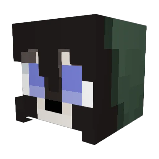 Stikenir Minecraft avatar head, 3D render