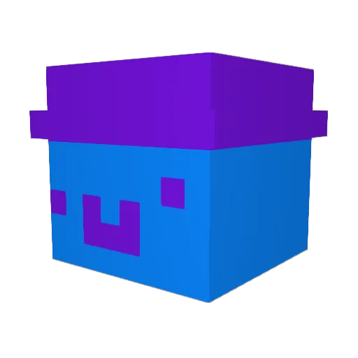 Stikiz Minecraft avatar head, 3D render