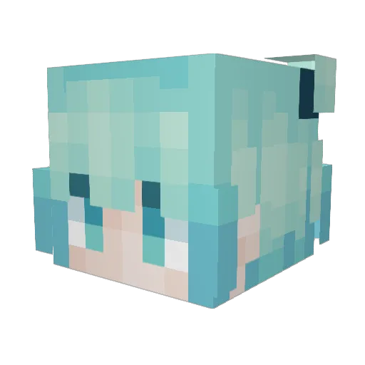 StikyStuf Minecraft avatar head, 3D render