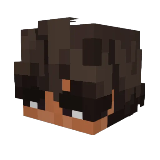 Stild Minecraft avatar head, 3D render