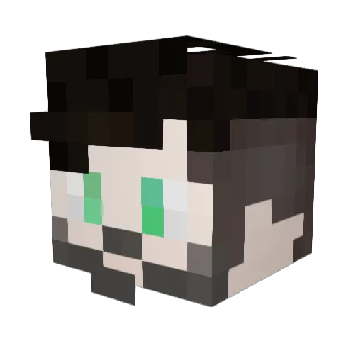 Stiles52 Minecraft avatar head, 3D render