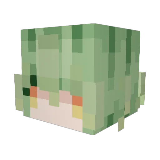 StillRyuu Minecraft avatar head, 3D render