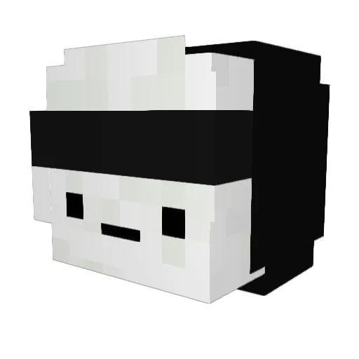 StillSleep Minecraft avatar head, 3D render
