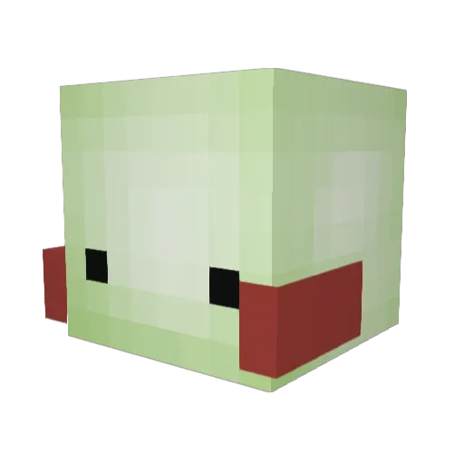 StillThinking Minecraft avatar head, 3D render