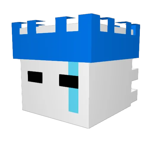 StillWonder Minecraft avatar head, 3D render