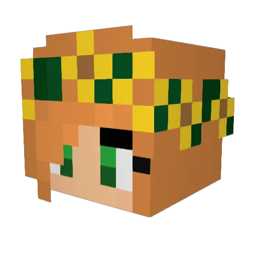 StilleZwielicht Minecraft avatar head, 3D render