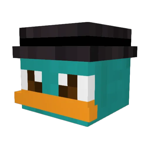 Stillkealer Minecraft avatar head, 3D render
