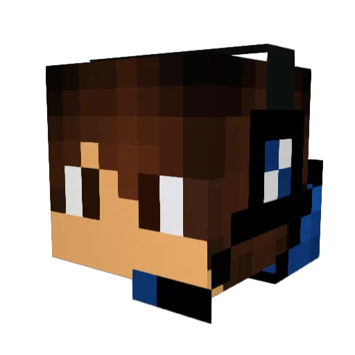 Stillwater360 Minecraft avatar head, 3D render