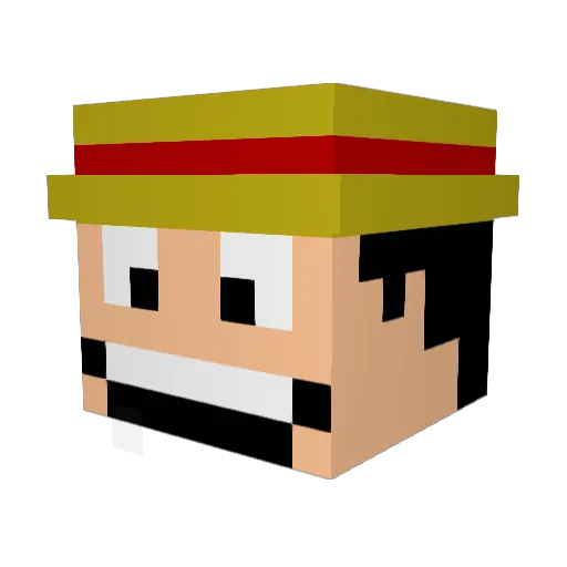 StimDesu Minecraft avatar head, 3D render