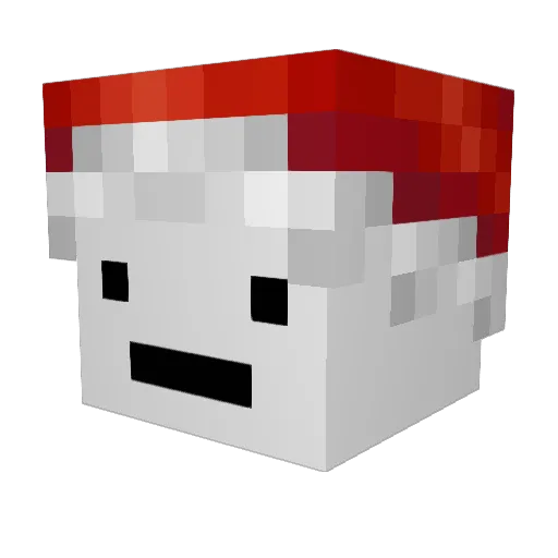 StimShot Minecraft avatar head, 3D render