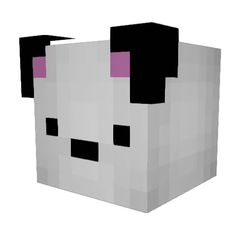 Stimpak Minecraft avatar head, 3D render