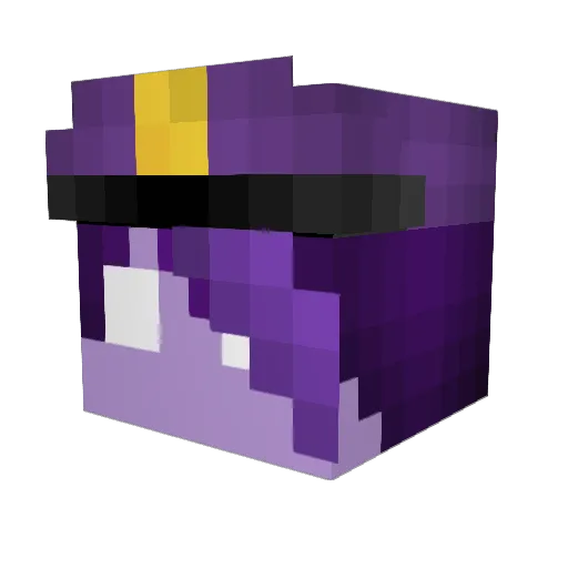 Stimplex Minecraft avatar head, 3D render