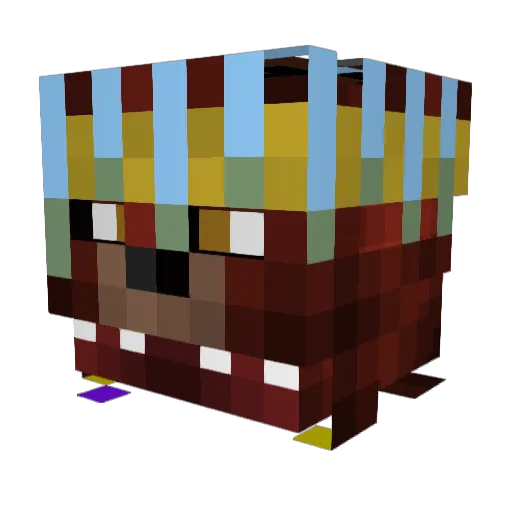 Stimpyyy Minecraft avatar head, 3D render