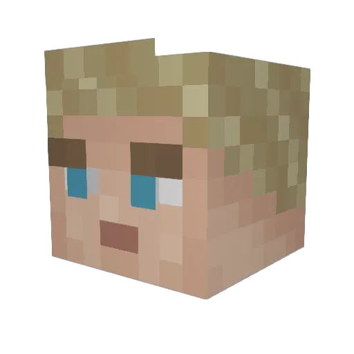 Stinarezy Minecraft avatar head, 3D render