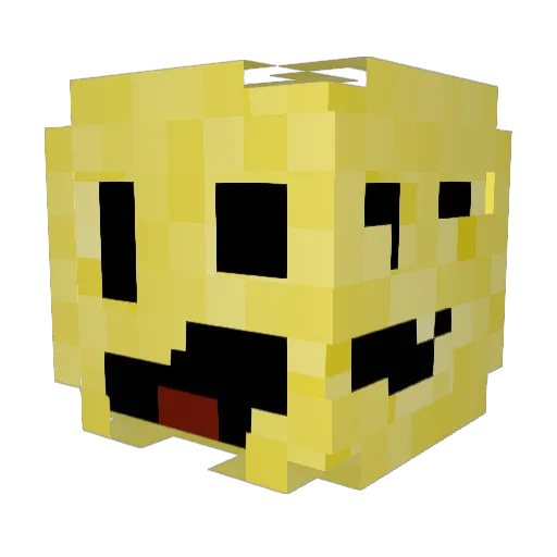 StingRay969 Minecraft avatar head, 3D render