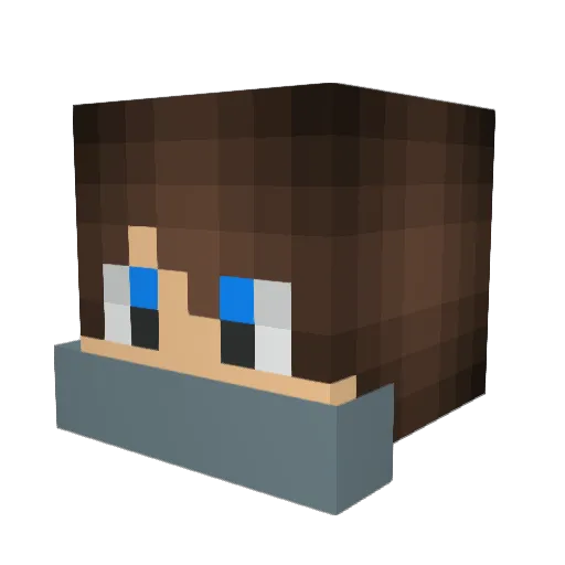 Sting_ray77 Minecraft avatar head, 3D render