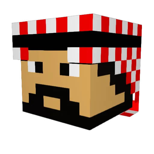 Stinger2209 Minecraft avatar head, 3D render