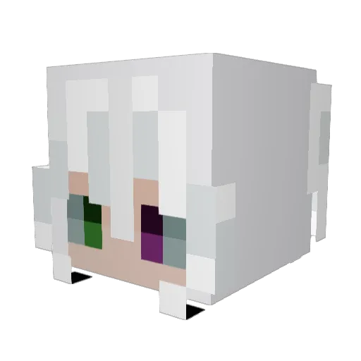 Stinger Minecraft avatar head, 3D render