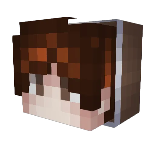 StingerLoveSubs Minecraft avatar head, 3D render