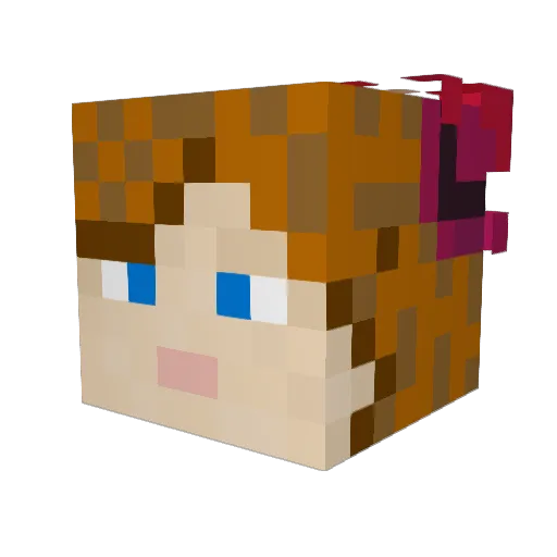 Stingerlad Minecraft avatar head, 3D render