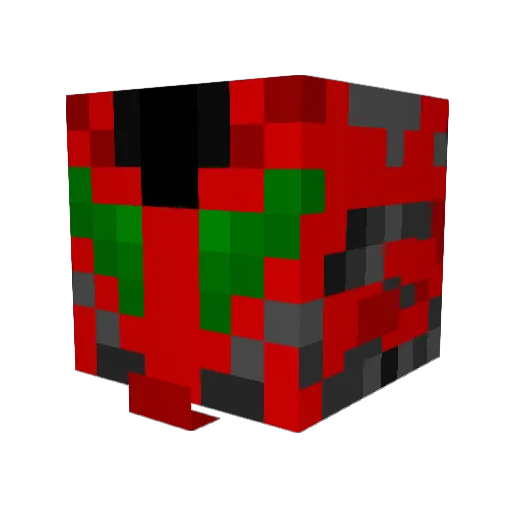 Stingero4k Minecraft avatar head, 3D render