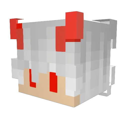 Stingplayer_ Minecraft avatar head, 3D render