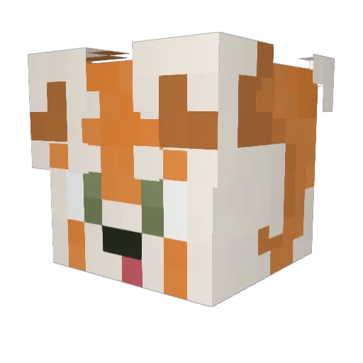 Stingr3h Minecraft avatar head, 3D render