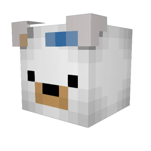 Stinissss Minecraft avatar head, 3D render