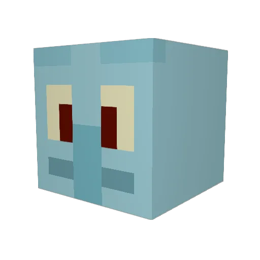 StinkyBeeAss Minecraft avatar head, 3D render