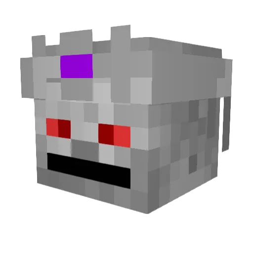 StinkyBha Minecraft avatar head, 3D render