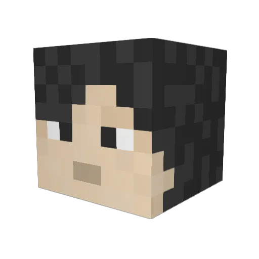 StinkyBuuuuut Minecraft avatar head, 3D render
