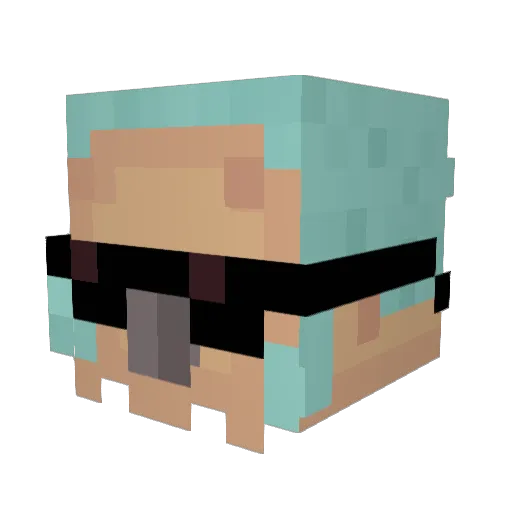 StinkyHaaton2 Minecraft avatar head, 3D render
