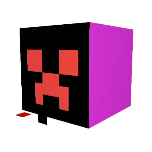 StinkyHot Minecraft avatar head, 3D render
