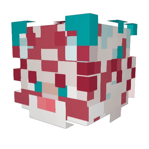 StinkyKal Minecraft avatar head, 3D render