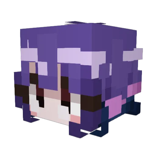 StinkyPinky_ Minecraft avatar head, 3D render