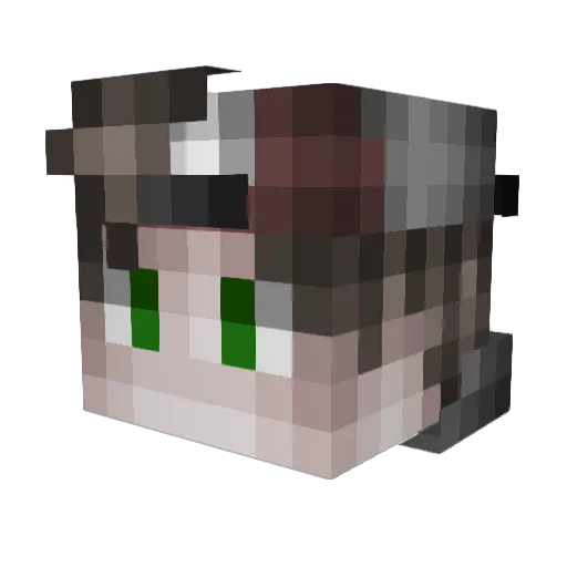 StinkySlinkydink Minecraft avatar head, 3D render