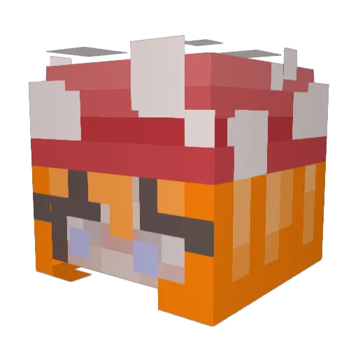 StinkyT0e Minecraft avatar head, 3D render