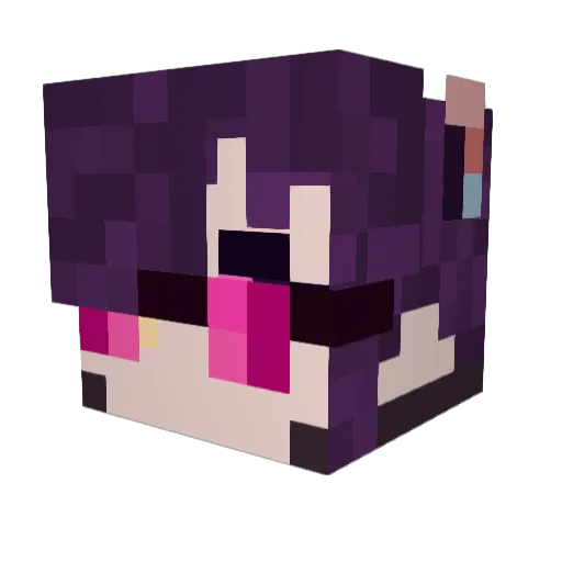 StinkyTreen Minecraft avatar head, 3D render