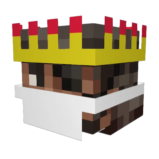 Stinky_rag Minecraft avatar head, 3D render